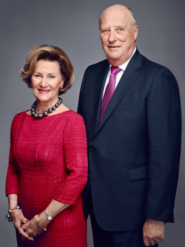 Their Majesties King Harald and Queen Sonja. Photo: Jørgen Gomnæs / The Royal Court